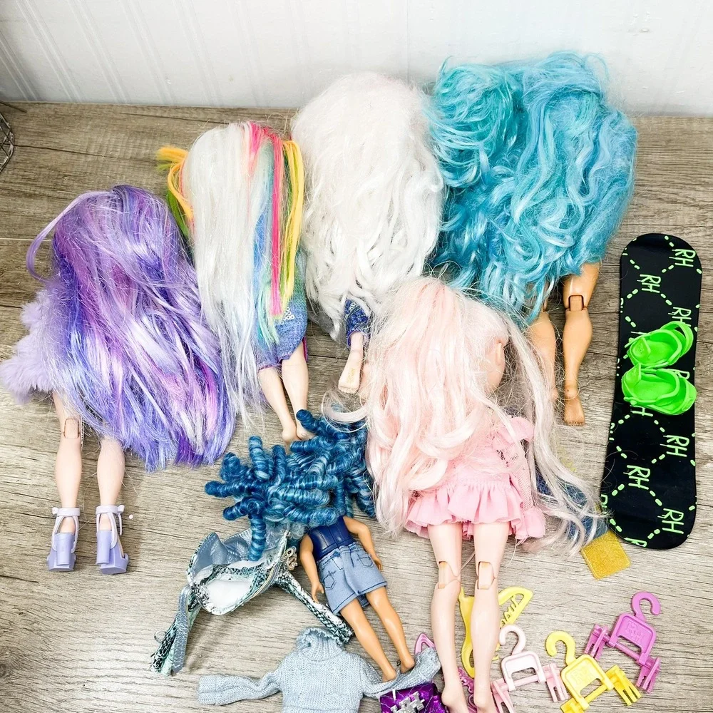 Rainbow High Shadow High Doll Lot Violet Amaya Bella Skyler Hali Accessories